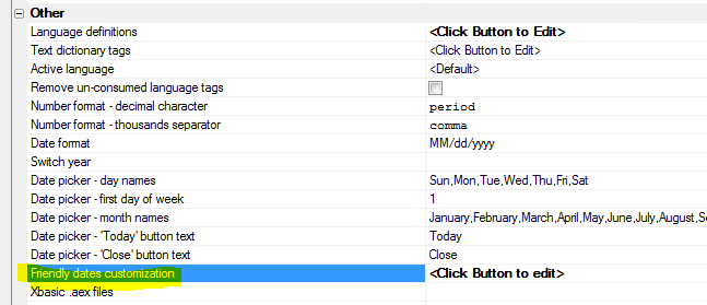 Friendlydatescustomization